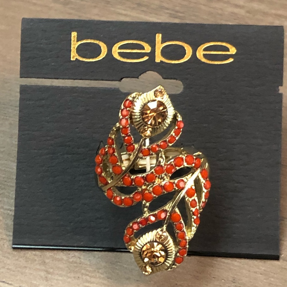 3/$20 New bebe gold and orange ring